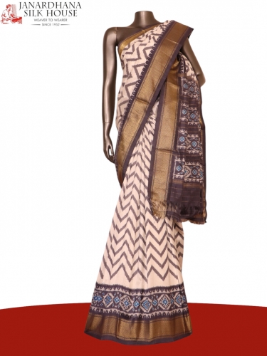 Pure Handloom Patola Ikat Silk Saree